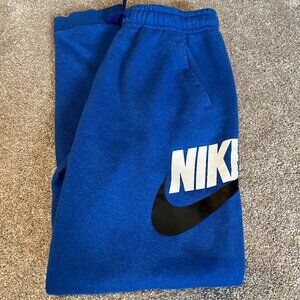 NWOT boys heather blue NIKE jogger sweatpants